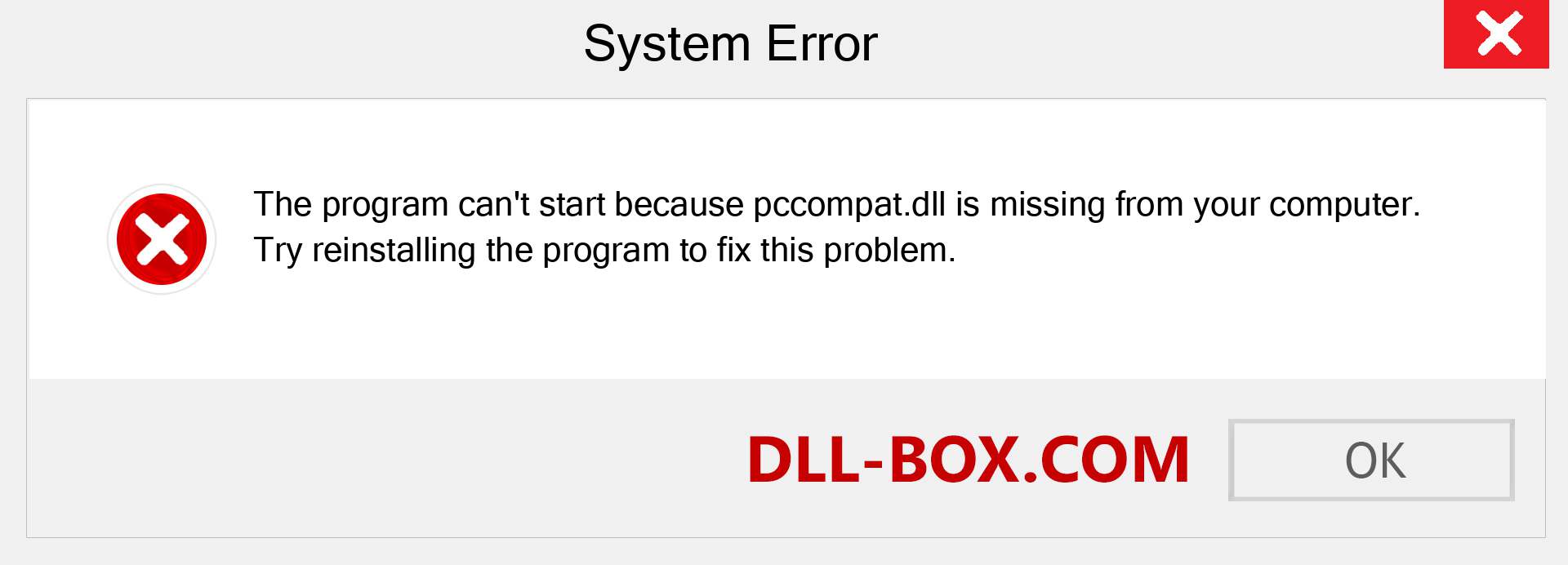  pccompat.dll file is missing?. Download for Windows 7, 8, 10 - Fix  pccompat dll Missing Error on Windows, photos, images